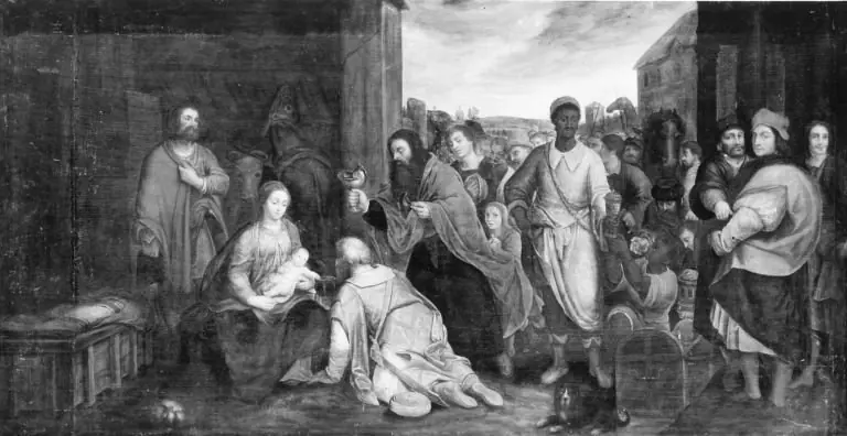 Anbetung der Heiligen Drei Könige, by Unknown