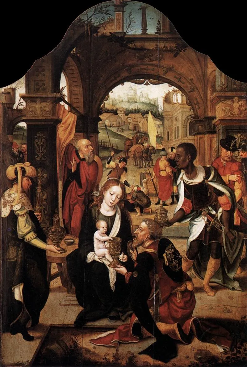 Anbetung der Könige, by Unknown, unspecified, 1518