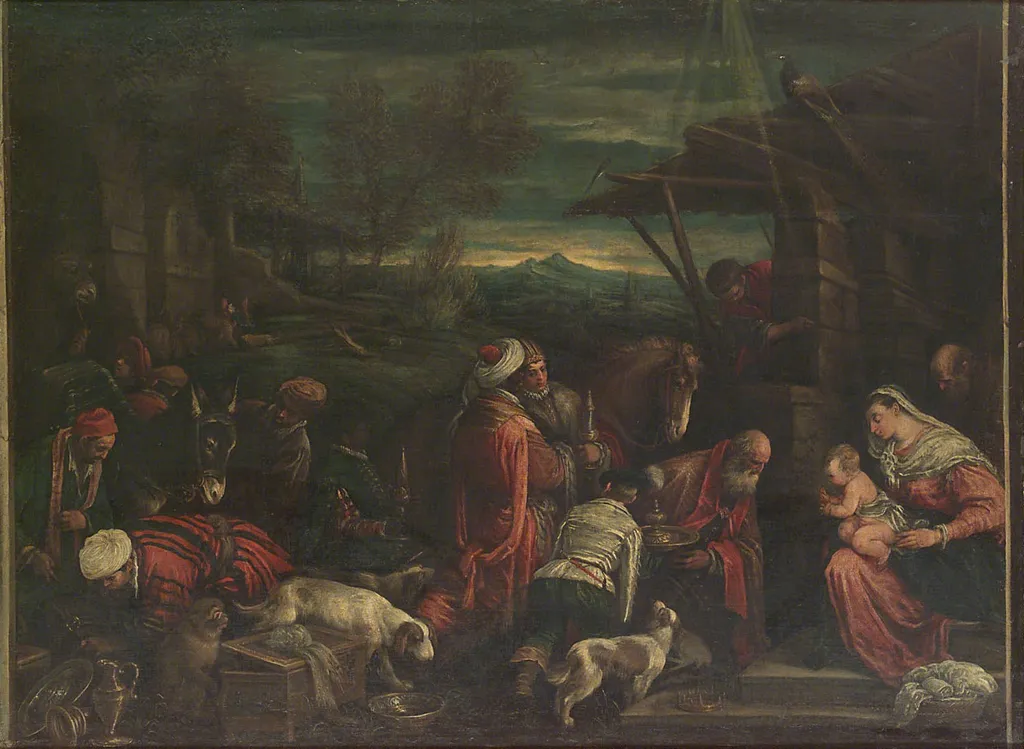 Anbetung der Könige, by Unknown, unspecified, 1596
