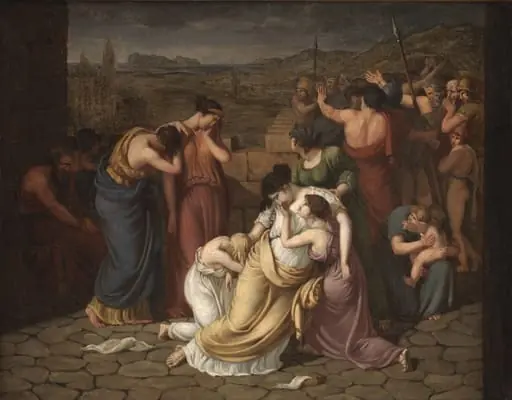 Andromache in Despair at the Sight of Hector's Body, by Unknown