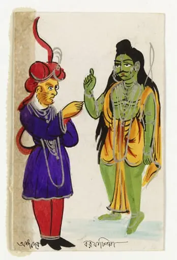 Angada and Rama, by Unknown