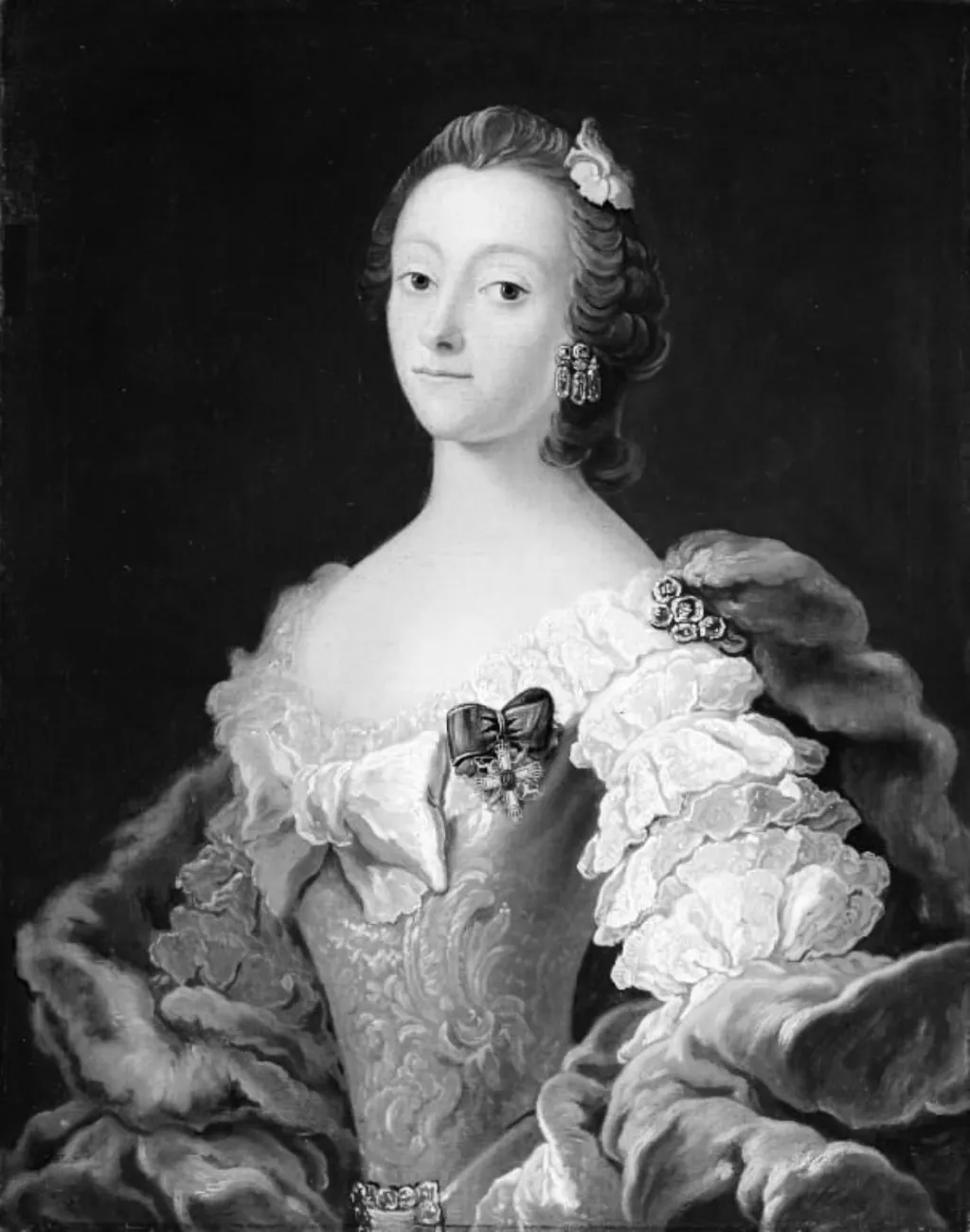 Anna Cathrine Hauch, født von der Maase, by Unknown, 1773