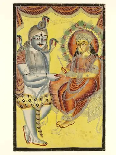 Annapurna and Shiva, by Unknown
