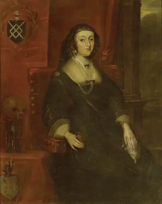 Anne Harington, Lady Molyneux, by Unknown, 1620
