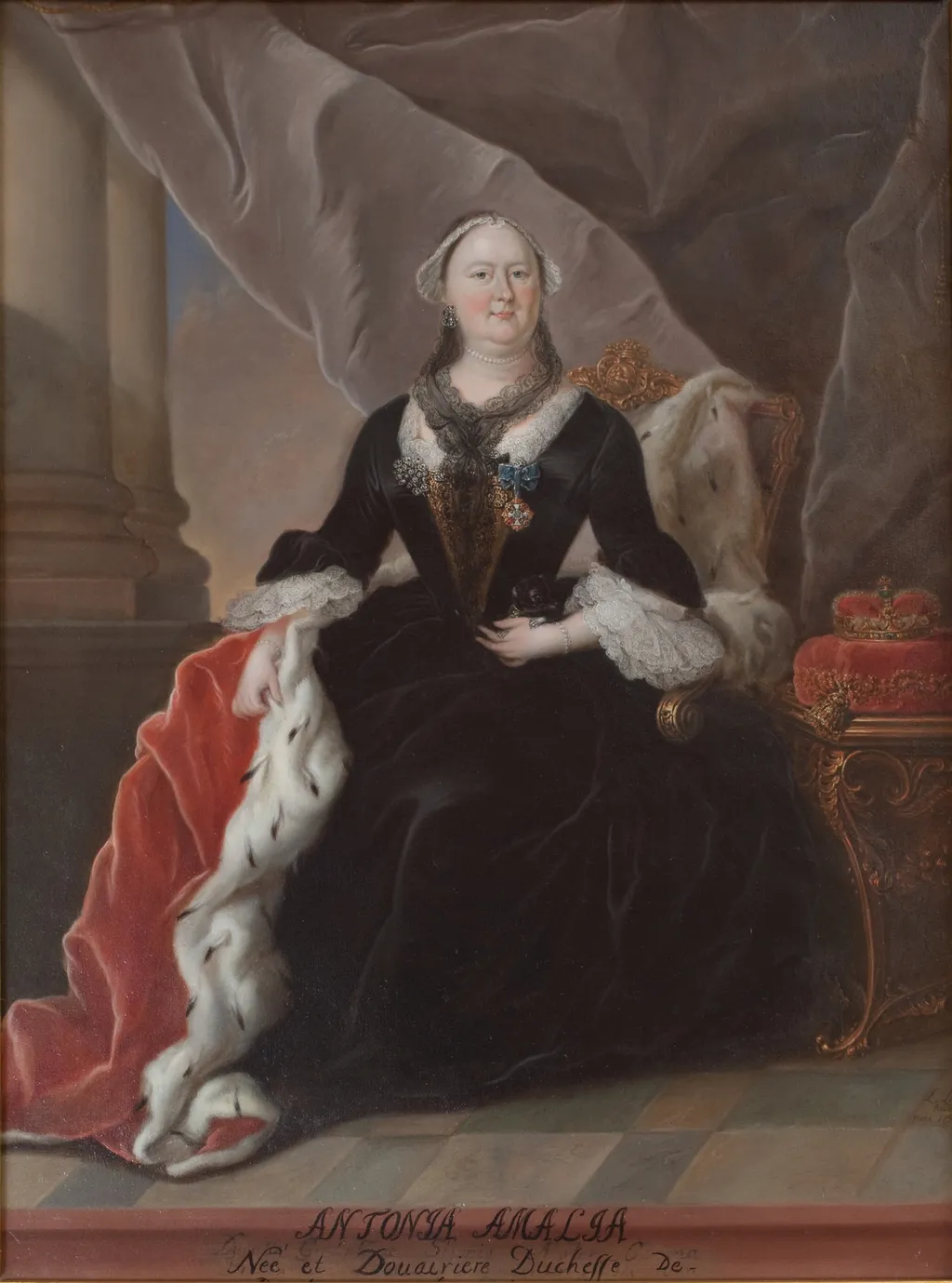 Antonia Amalia. Duchess of Brunswick and Lüneburg. Born 22 April 1696, by Unknown, oil, 1800