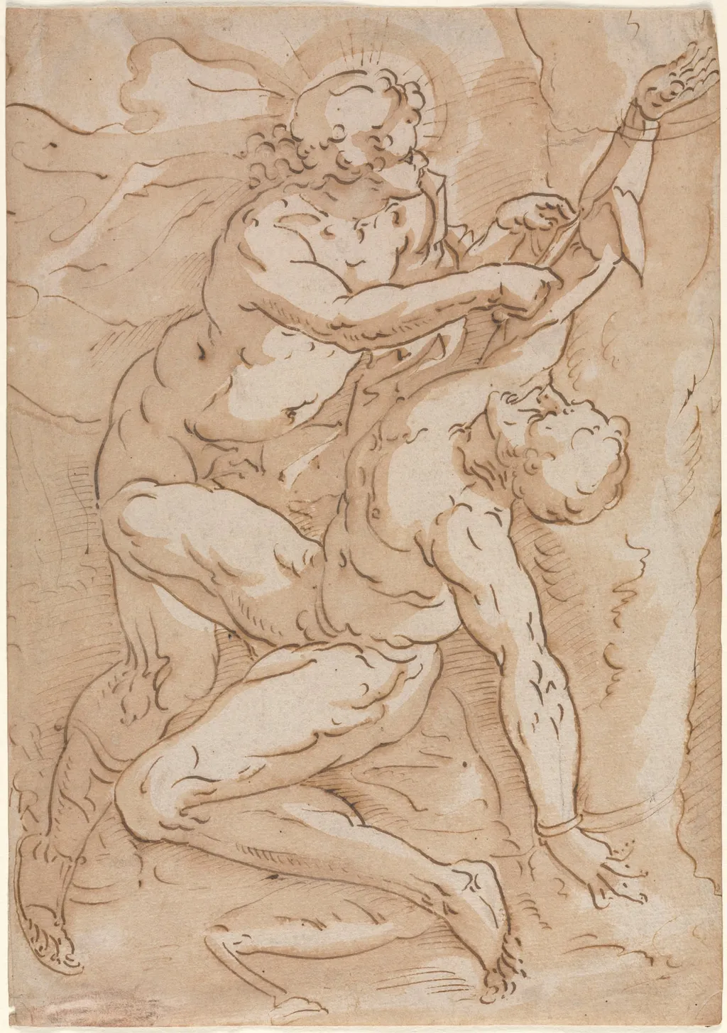 Apollo Flaying Marsyas (recto), by Unknown, 1504