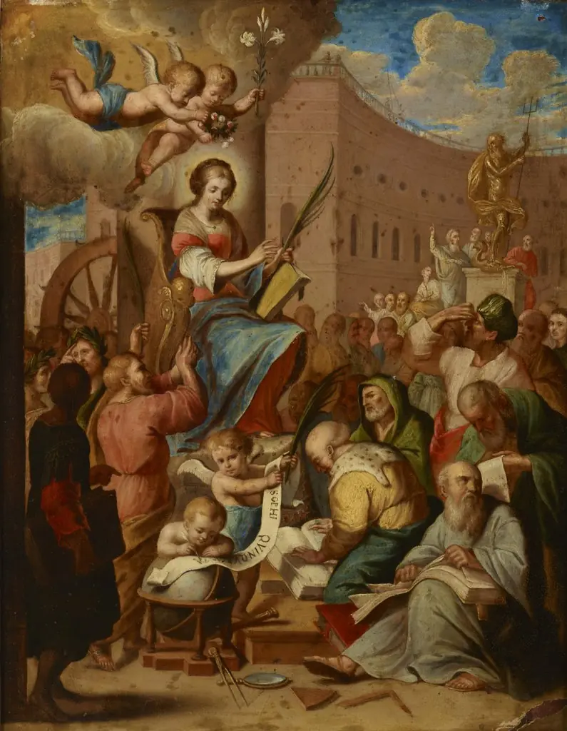 Apotheosis of Saint Catherine, by Unknown, 1650