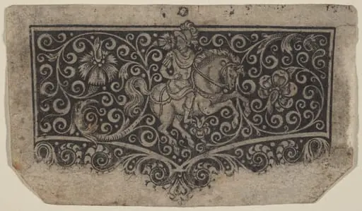 Arabesque with Knight, by Unknown
