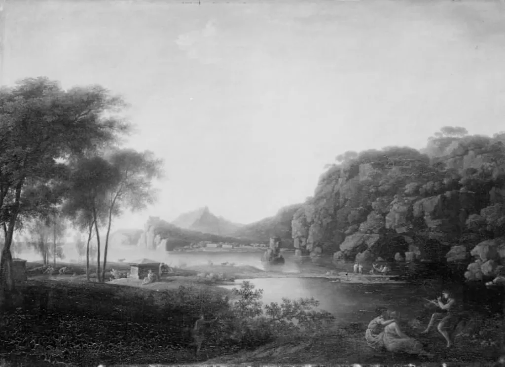 Arcadian Landscape. Motif from Baia in Italy, by Unknown, unspecified, 1791