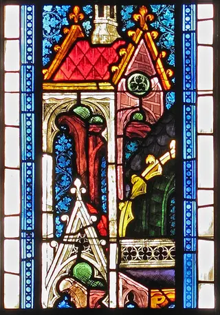Architectural canopy, by Unknown, 1396