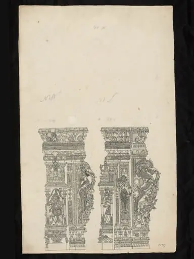 Architectural drawing of Tirumala Nayak at Madura,, by Unknown
