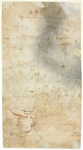 Architectural Sketch (verso), by Unknown