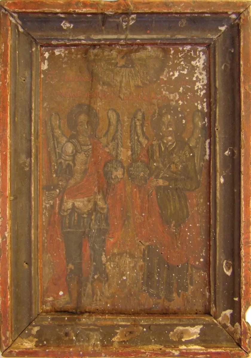 Arhanghelii Mihail și Gavriil, by Unknown, 1806