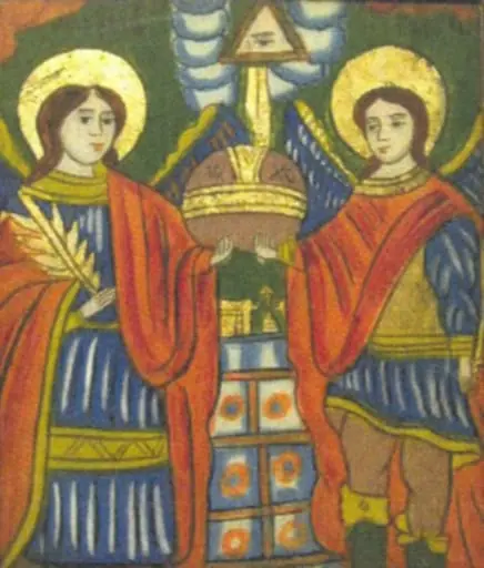 Arhanghelii Mihail și Gavril, by Unknown