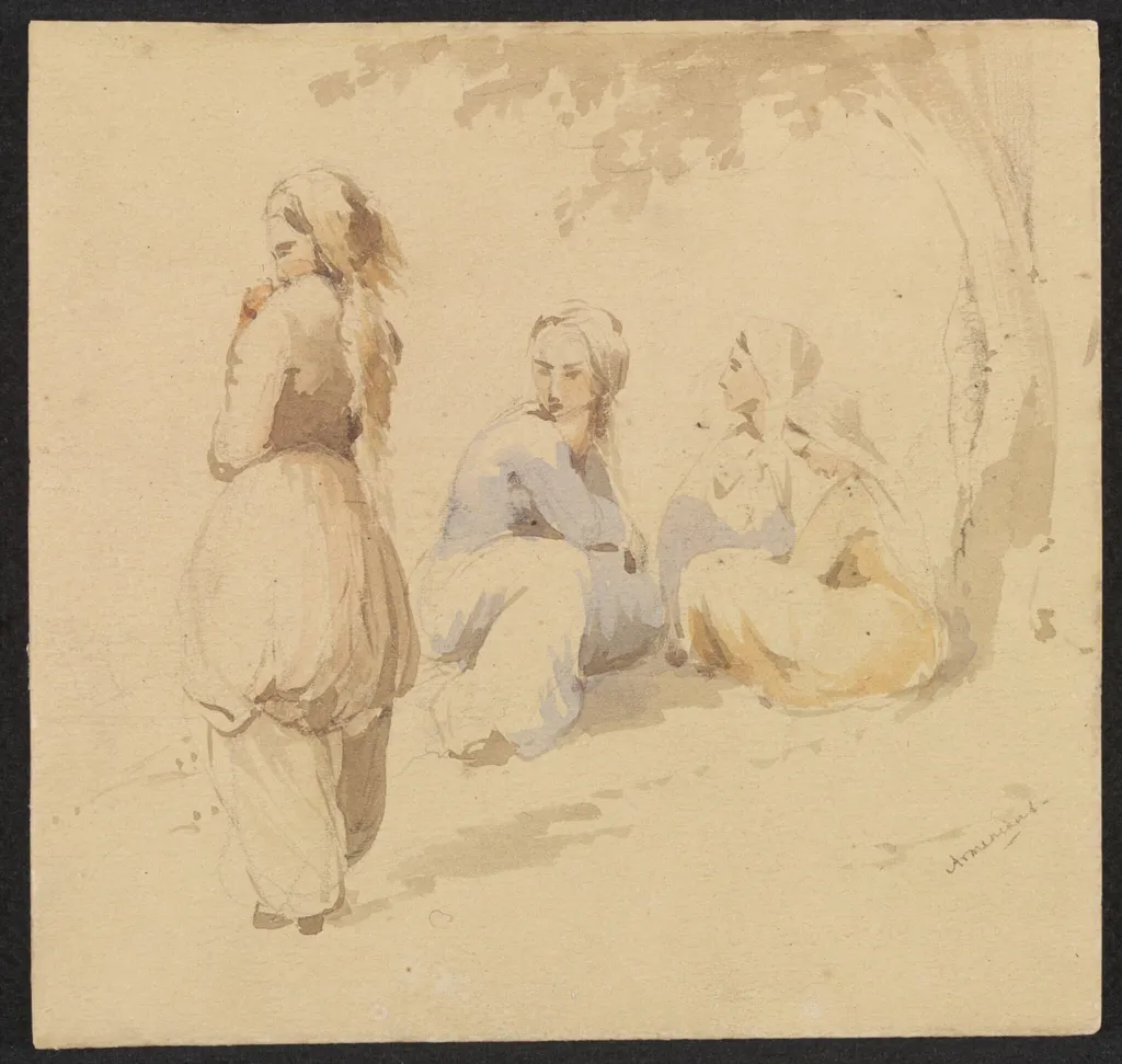 Armenians, by Unknown, watercolor, 1850