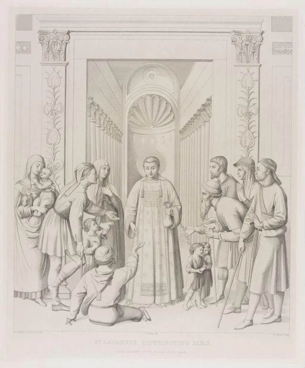 Arundel Society print, by Unknown, 1849