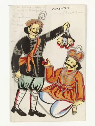 Aswatthaman and Duryodhana, by Unknown
