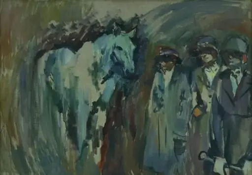 At the Riding School, by Unknown