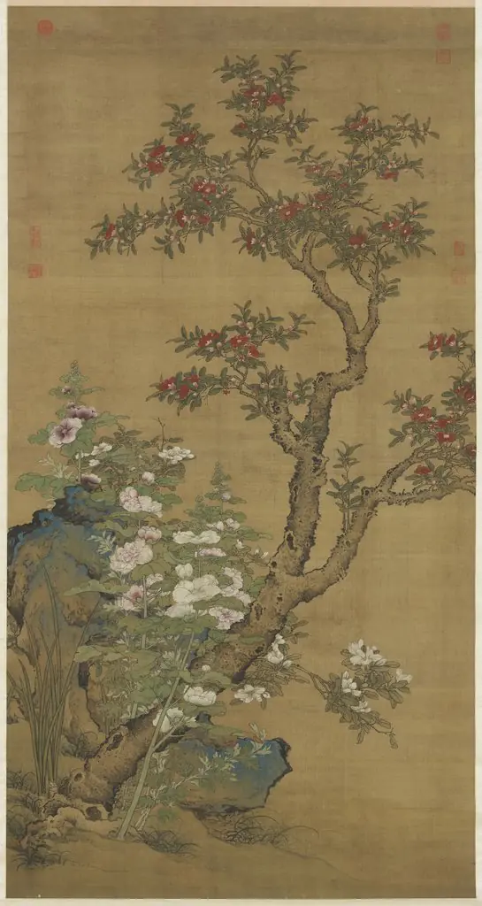 Auspicious Flowers, by Unknown