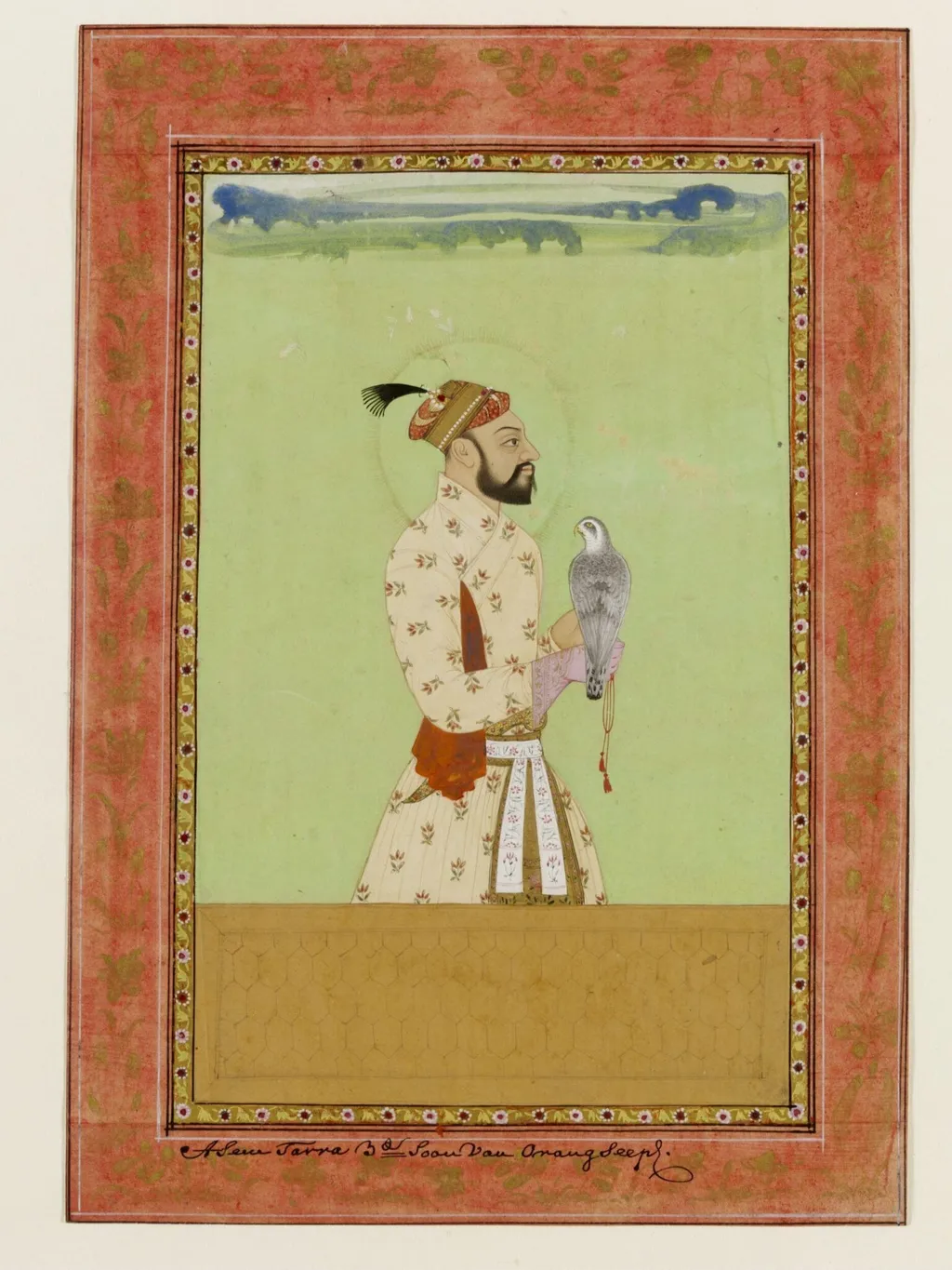 Azam Shah, by Unknown, paint, 1680