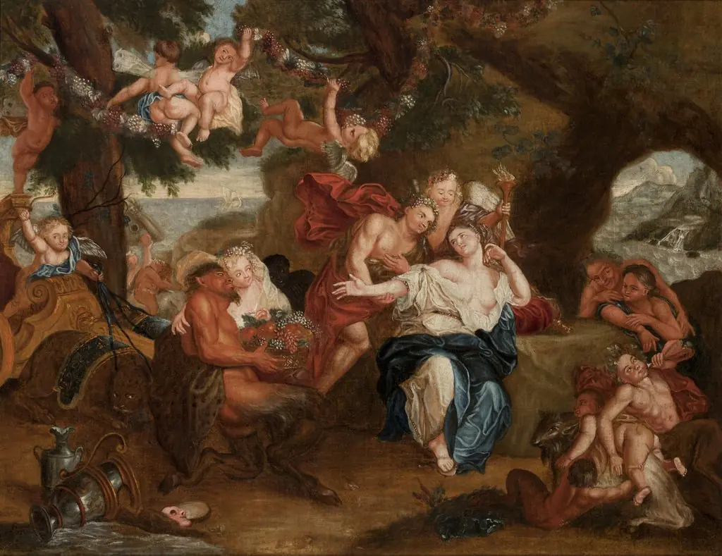 Bacchus and Ariadne on the Island of Naxos, by Unknown
