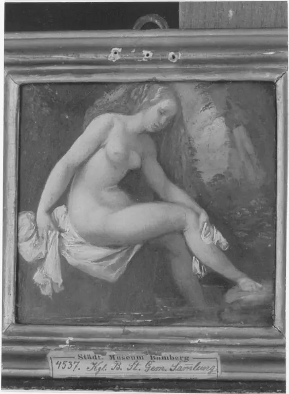 Badendes Mädchen, by Unknown