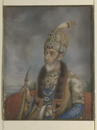 Bahadur Shah II (r. 1837-58), last Mughal emperor of India, by Unknown