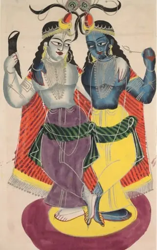 Balarama and Krishna, by Unknown, 1890