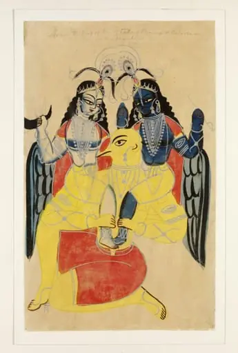 Balarama, Krishna and Garuda, by Unknown