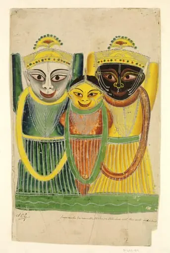 Balbhadra, Subhadra and Jagannatha, by Unknown
