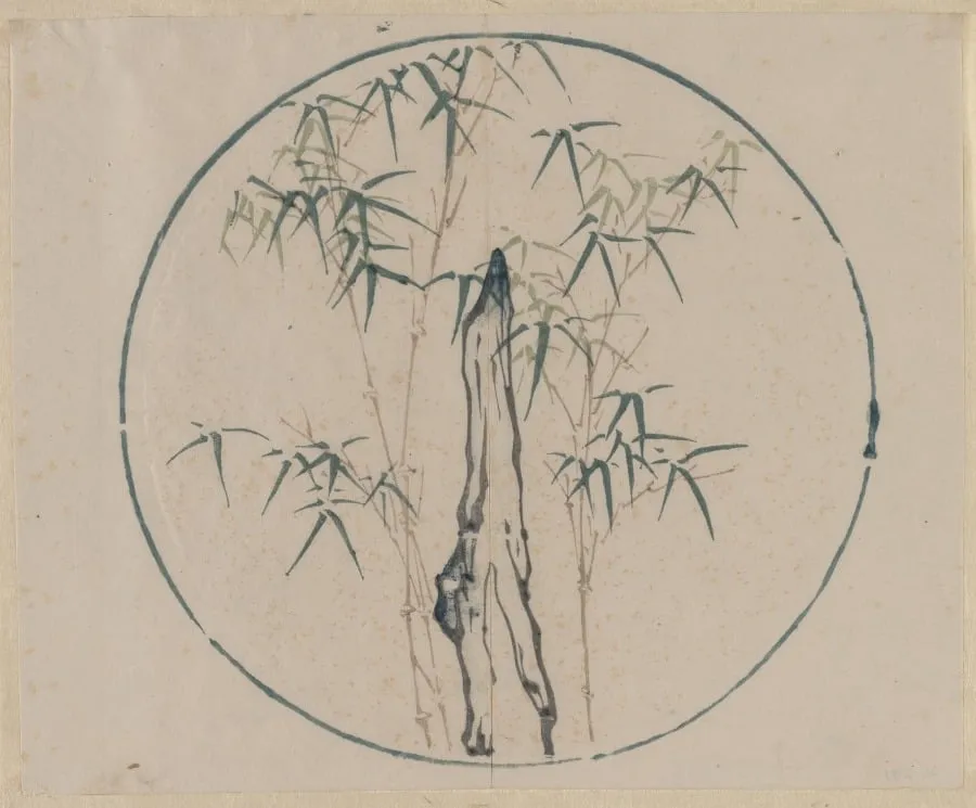 Bamboo and Rock, by Unknown, 1506