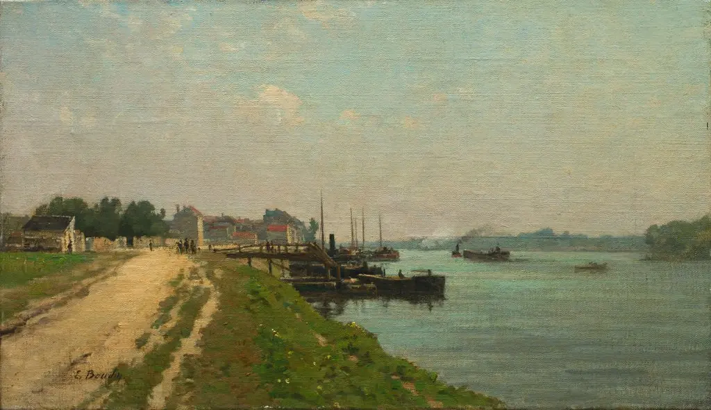 Banks of the Seine, by Unknown