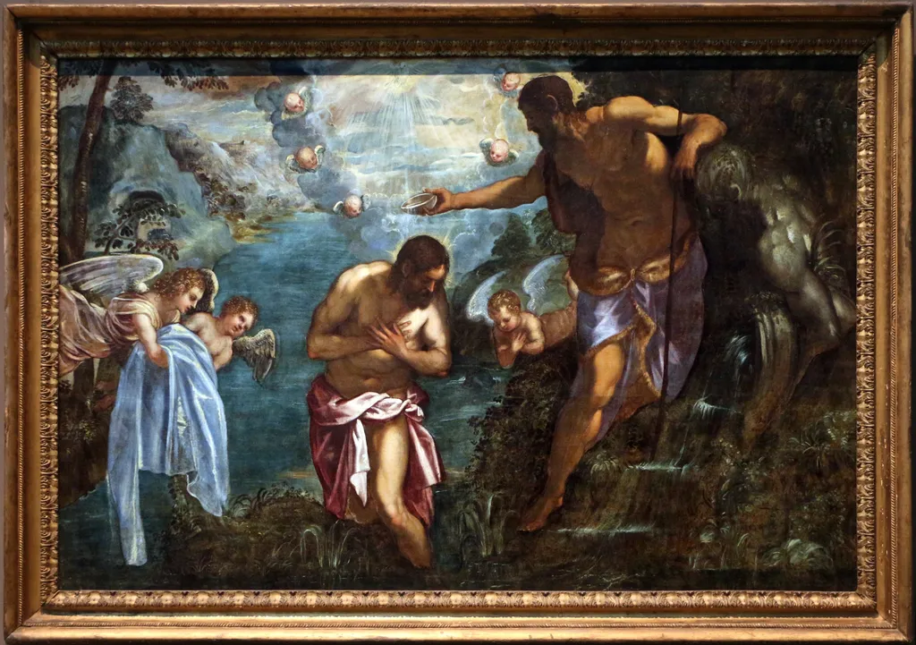 Baptism of Christ, by Unknown, unspecified, 1593