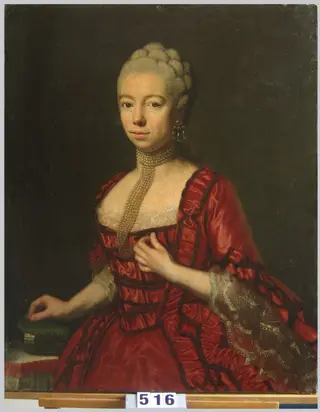 Baroana Sophia Katharina von Brukenthal născută von Klocknern. Pandant: Baronul Samuel von Brukenthal., by Unknown