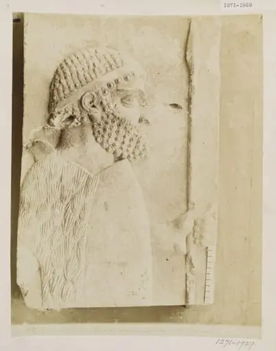 Bas-relief of a warrior, Louvre, Paris, by Unknown