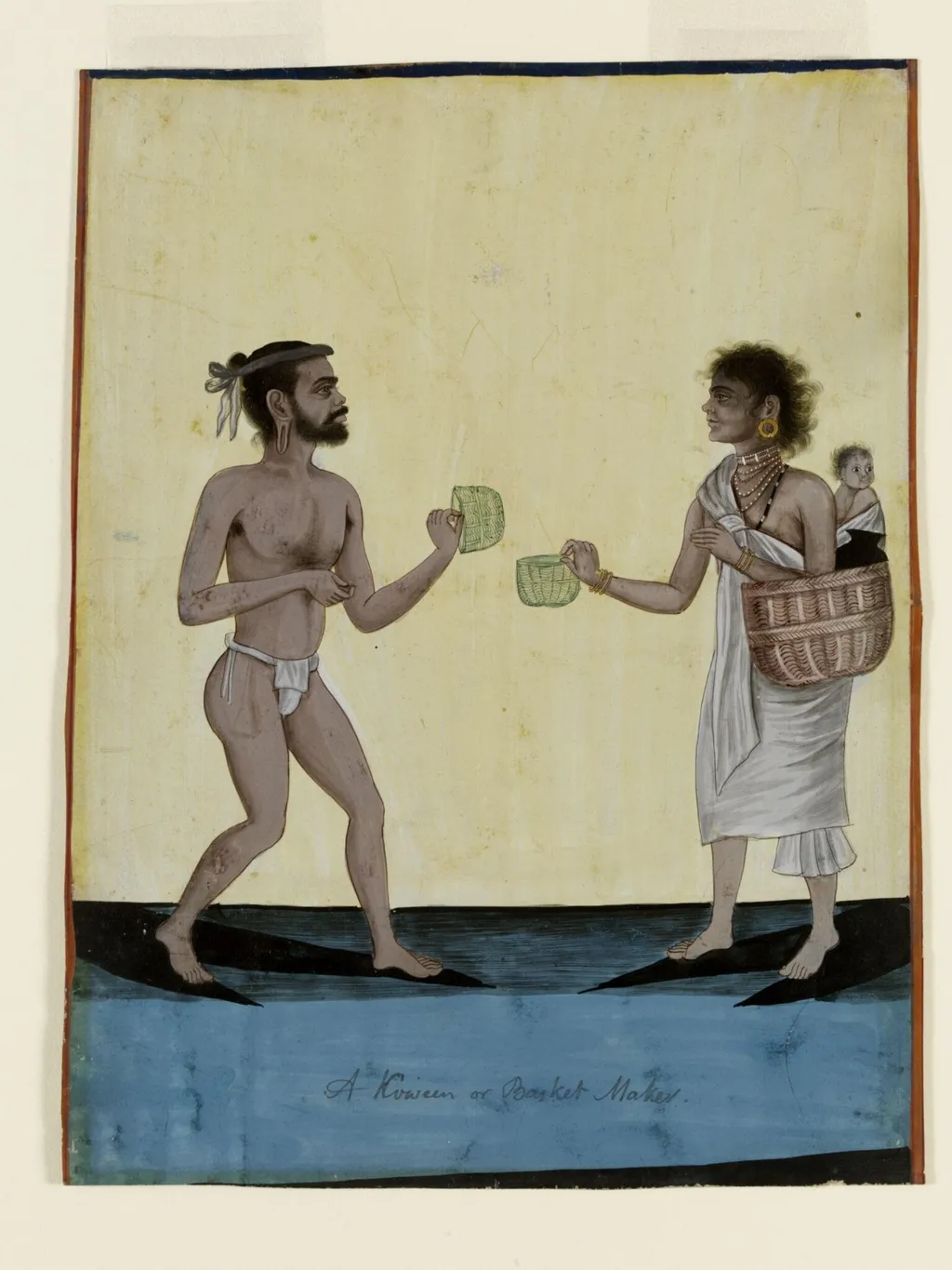 Basket-makers, by Unknown, paint, 1790