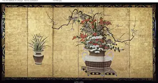 Baskets with Flowers of the Four Seasons, by Unknown, 1750
