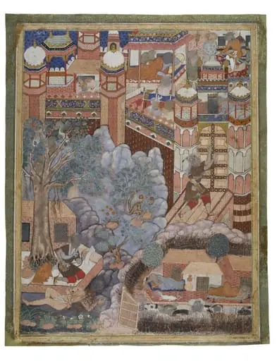 Basu beheads Namadpush and enters Acre Castle, by Unknown