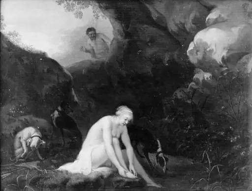 Bathing Nymph, by Unknown