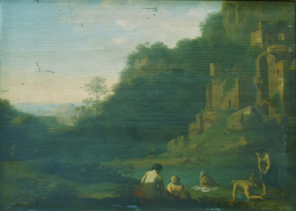 Bathing Nymphs, by Unknown, 1662