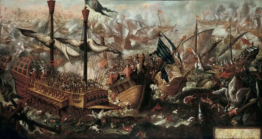 Battle of Lepanto in 1571, by Unknown