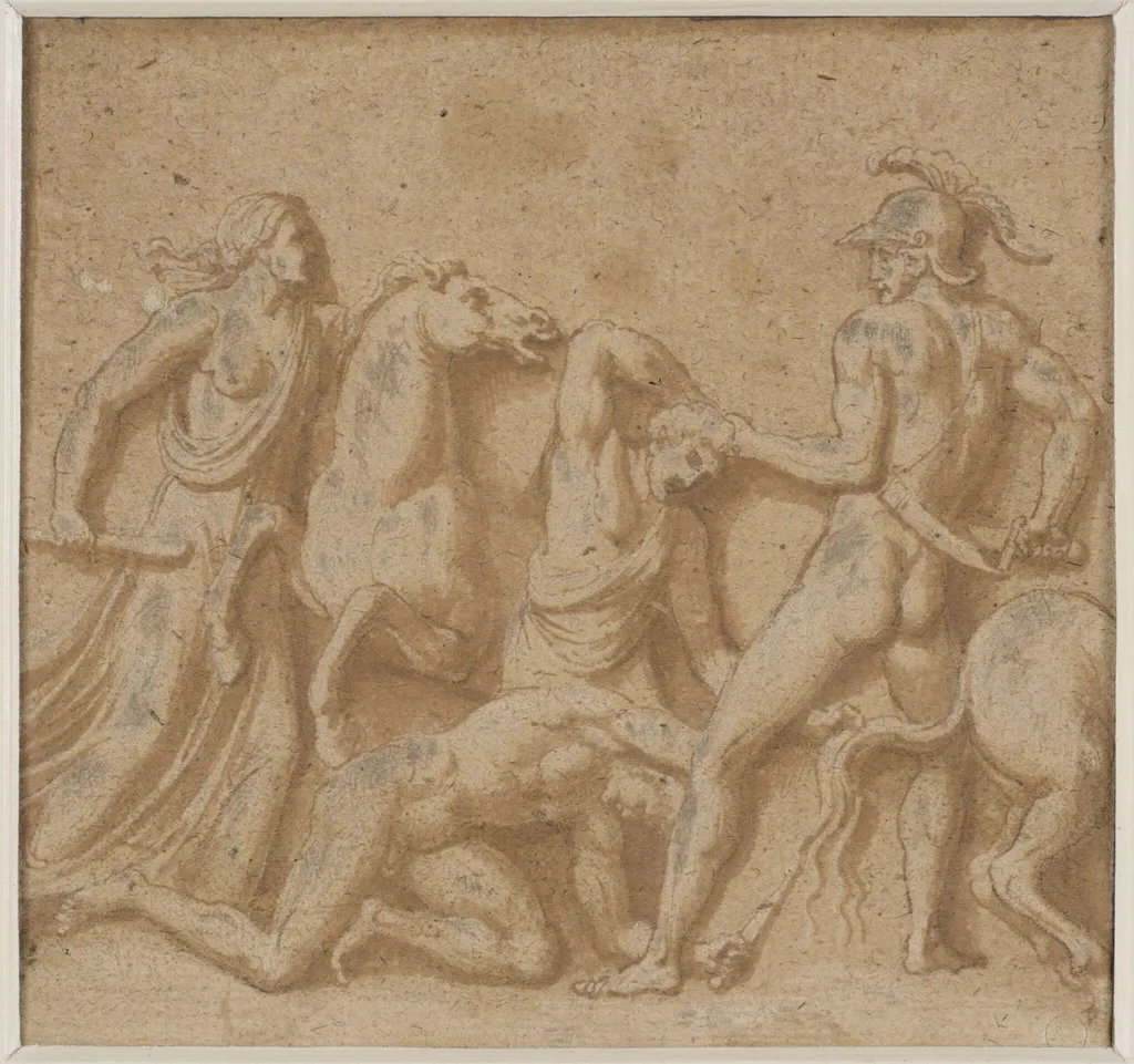Battle scene, by Unknown, 1650