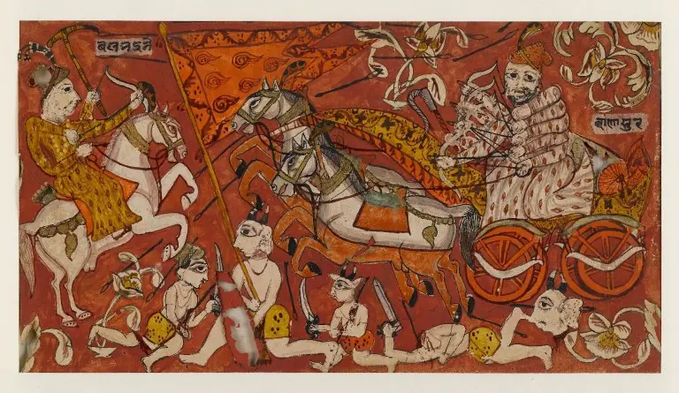 Battle Scenes from a Bhagavata Purana Series, by Unknown