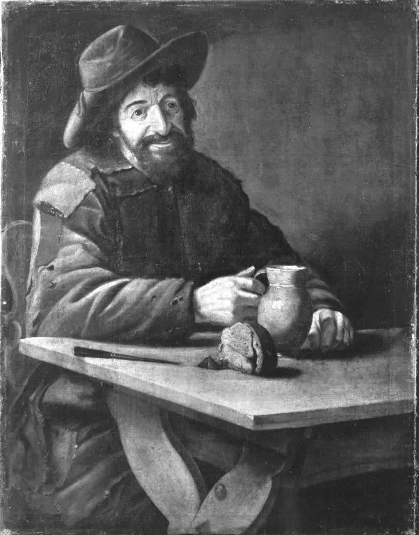 Bauer mit Krug, by Unknown, unspecified, 1670