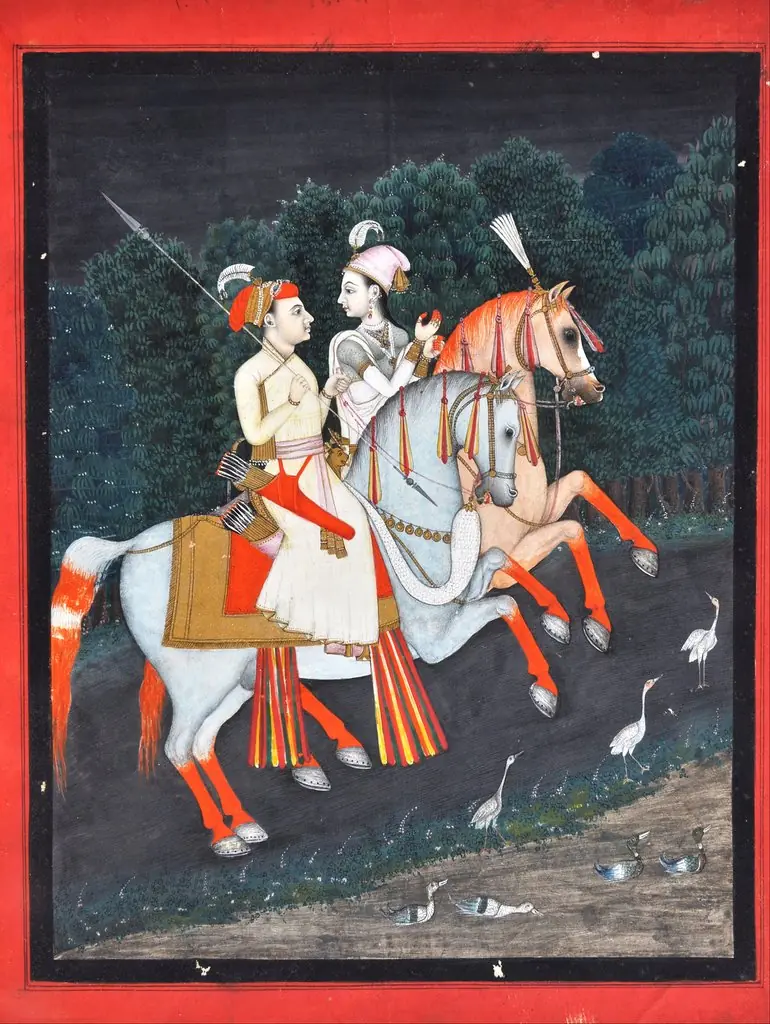 Baz Bahadur and Rani Rupmati, by Unknown