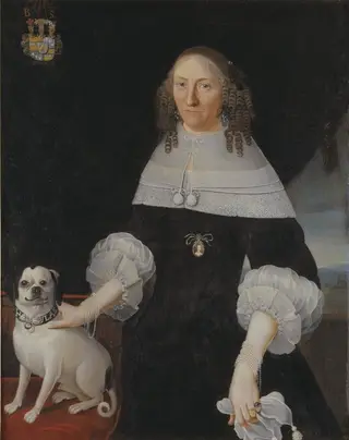 Beata Sparre af Rossvik, gift Rosenhane (1618-1672), Ulrika d.ä:s hovdam, by Unknown, 1649