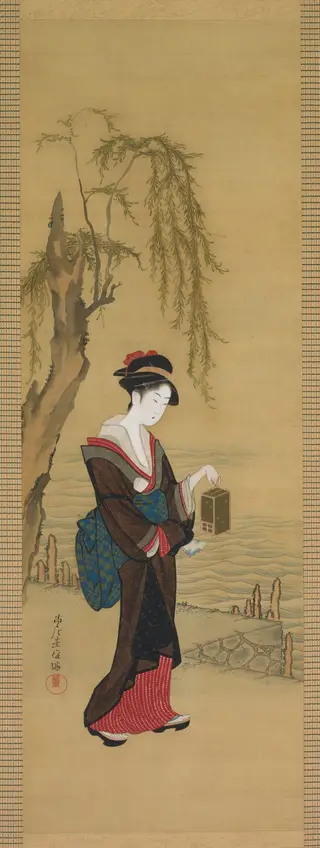 Beauty with Fireflies, by Unknown, 1812