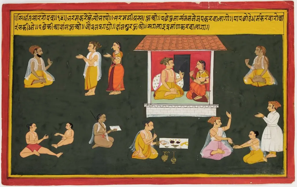 Bhaavata Purana (3 of 4 illustrations), by Unknown