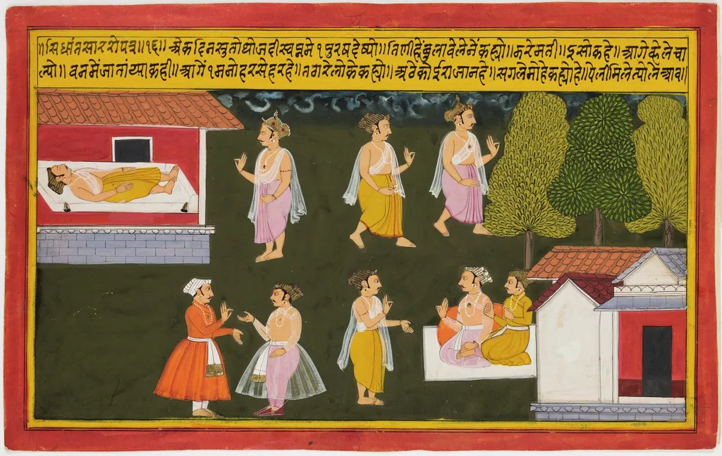 Bhaavata Purana (4 of 4 illustrations), by Unknown, unspecified, 1700