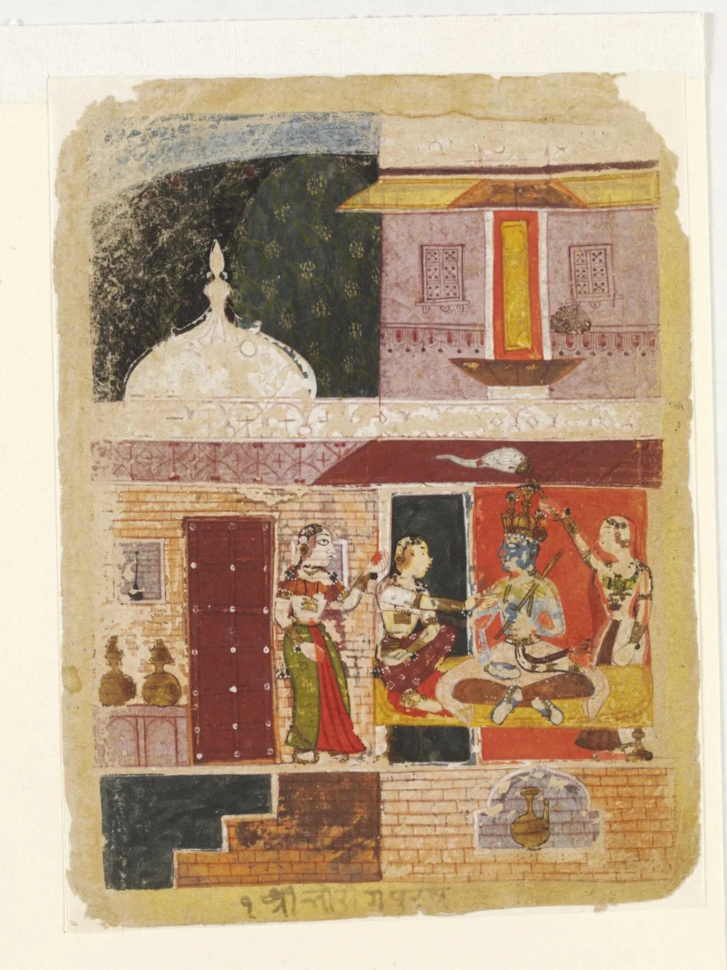 Bhairava Raga, by Unknown, paint, 1650